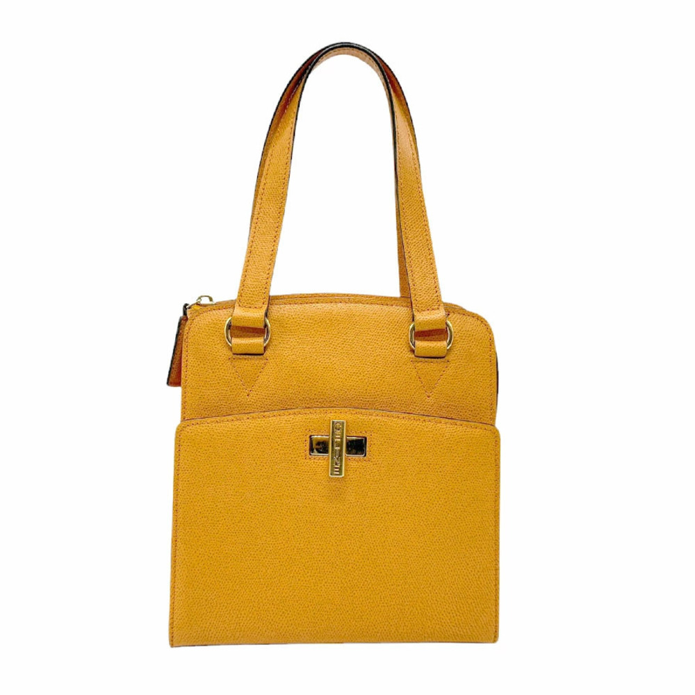 Celine handbag leather orange